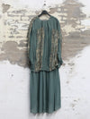 Mutedance 25 Autumn/Winter V-neck silk dress MD-MD25FW31-green (MD25FW30)